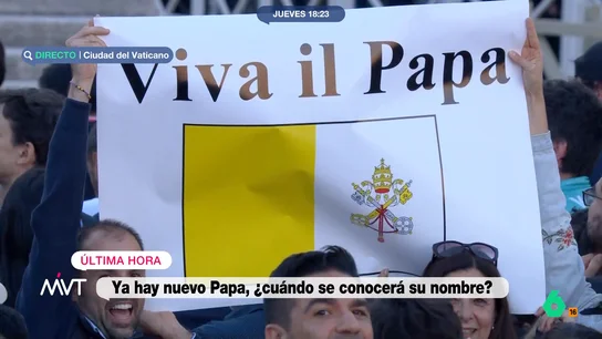 Iñaki López alucina con los gritos de emoción tras la fumata blanca: "Parece que más que al papa están viendo a Bad Bunny" Aplausos, gritos de alegría y vítores. La plaza de San Pedro estalla en júbilo tras la fumata blanca que anuncia un nuevo papa. Iñaki López reacciona en este vídeo, donde tira de su sentido del humor.