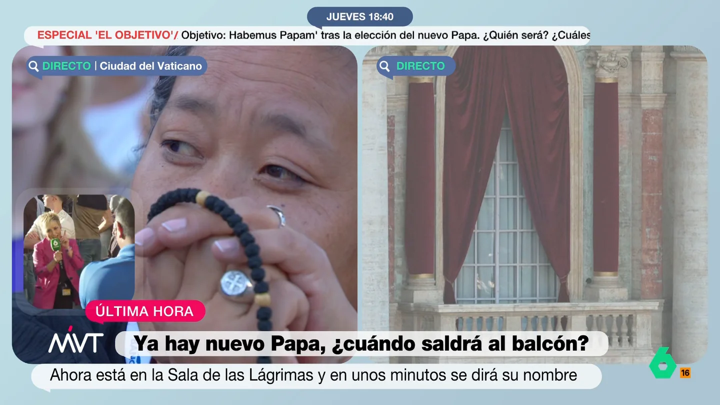 "Tiene toda la pinta de que va a ser el italiano": una turista española comparte con Cristina Pardo su quiniela papal "Tiene toda la pinta de que va a ser el italiano": una turista española comparte con Cristina Pardo su quiniela papal
