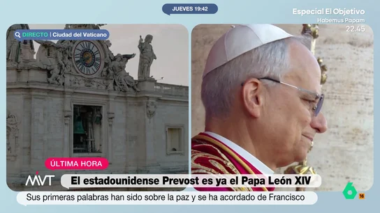 Beatriz de Vicente, sobre el nuevo papa, León XIV: "Le han temblado las manos y ha llorado, eso habla de su humanidad" El sumo pontífice ha tardado en comenzar su discurso desde el balcón de la basílica de San Pedro debido a su nerviosismo. "Le acerca a unos niveles de empatía que hacen pensar que no es alguien que ansiaba el poder", afirma la abogada.