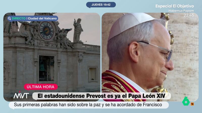 Beatriz de Vicente, sobre el nuevo papa, León XIV: "Le han temblado las manos y ha llorado, eso habla de su humanidad"