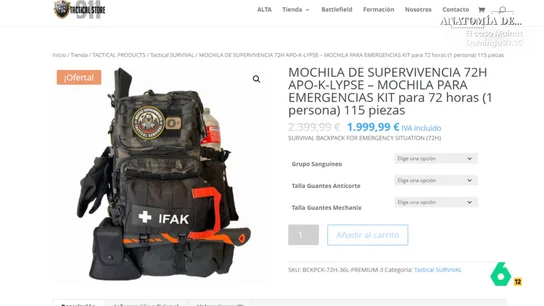 Hasta 2.000 euros por un kit de supervivencia tras el apagón Hasta 2.000 euros por un kit de supervivencia tras el apagón