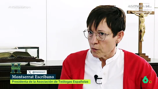 Montse Escribano, teóloga: "Estamos en 2025 y las mujeres en la Iglesia seguimos siendo una cuestión" laSexta Columna pregunta en este vídeo a un sacerdote ya la presidenta de la Asociación de Teólogas Españolas sobre una de las grandes cuestiones del pontificado de León XIV: la posibilidad de que haya sacerdotisas en la Iglesia.