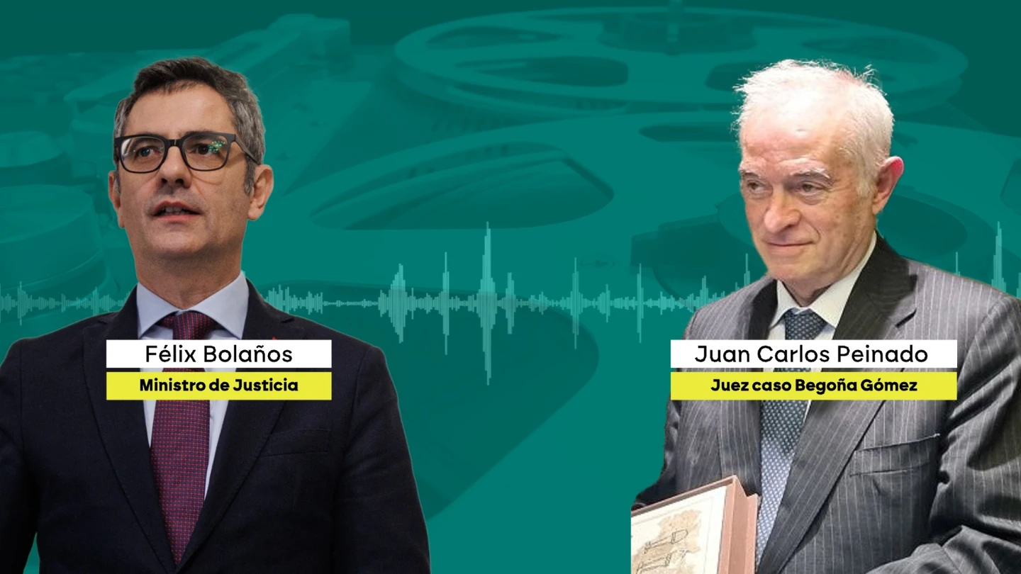 Tensión en la declaración de Bolaños ante el juez Peinado por el caso Begoña Gómez: "No sé a qué obedece esa sonrisa" Tensión en la declaración de Bolaños ante el juez Peinado por el caso Begoña Gómez: "No sé a qué obedece esa sonrisa"