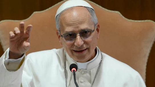 El papa León XIV. El papa León XIV.