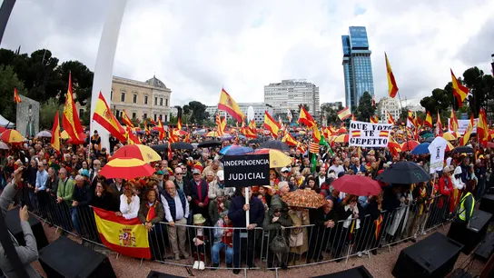 Imagen de la manifestación contra el Gobierno este sábado en Madrid Imagen de la manifestación contra el Gobierno este sábado en Madrid