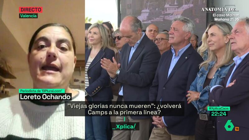 Loreto Ochando habla de las "viejas glorias" en el acto de Camps