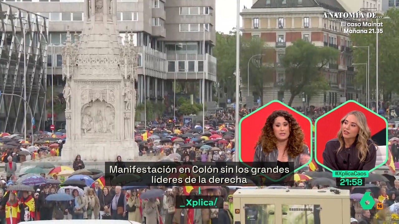 Enma López, tras la manifestación de Colón: