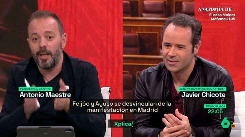 Antonio Maestre, con Javier Chicote