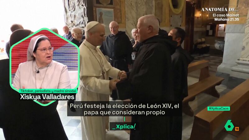 La monja tiktoker Xiskya, "muy contenta" con la elección de Robert Prevost como papa: "Han acertado"