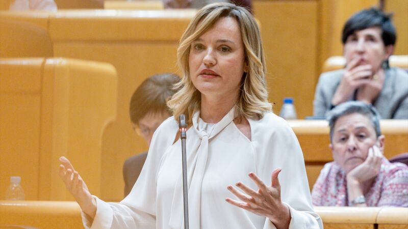 La ministra de Educación y portavoz socialista, Pilar Alegría. 