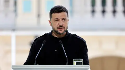 El presidente ucraniano, Volodímir Zelenski. El presidente ucraniano, Volodímir Zelenski.