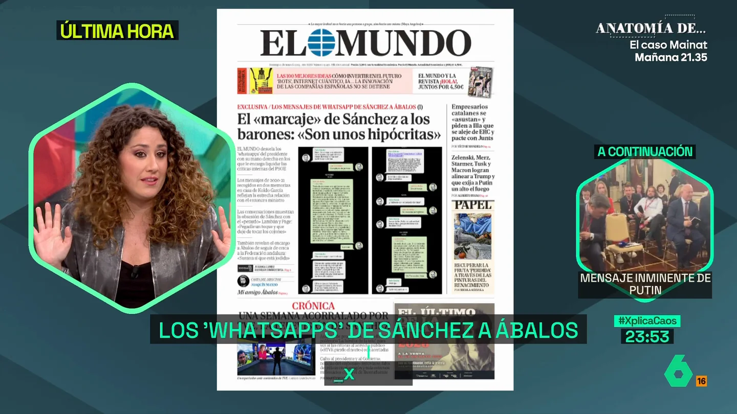 Enma López, en laSexta Xplica Enma López, en laSexta Xplica
