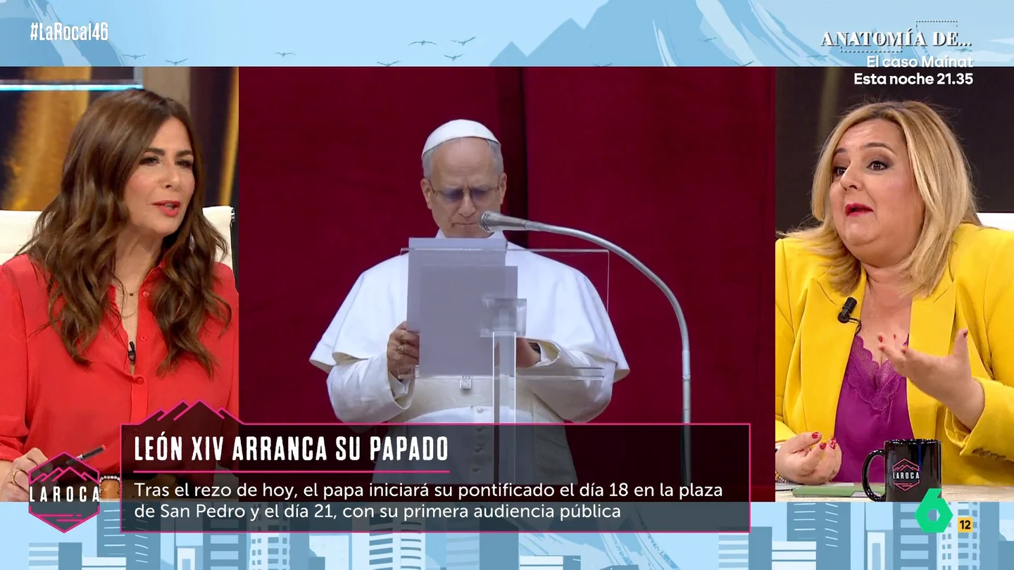 Nuria Roca compara la salida del papa León XIV al balcón con Eurovisión: "Con las banderas y demás, parecía un momento eurovisivo" Nuria Roca compara la salida del papa León XIV al balcón con Eurovisión: "Con las banderas y demás, parecía un momento eurovisivo"