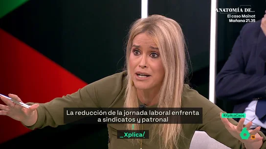 XPLICA "Con esos argumentos, los niños seguirían trabajando": el claro mensaje de Afra Blanco por la reducción de jornada XPLICA "Con esos argumentos, los niños seguirían trabajando": el claro mensaje de Afra Blanco por la reducción de jornada