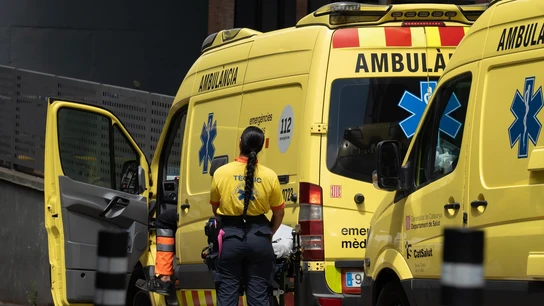 Imagen de archivo de una ambulancia en Cataluña. Imagen de archivo de una ambulancia en Cataluña.