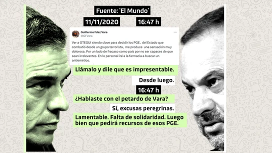 Whatsapps de Sánchez a Ábalos sobre Vara en noviembre de 2020 Whatsapps de Sánchez a Ábalos sobre Vara en noviembre de 2020