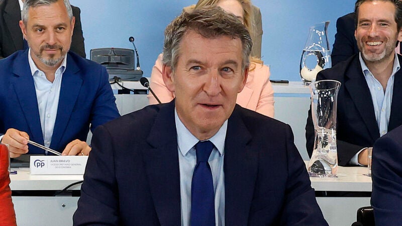 El líder del PP, Alberto Núñez Feijóo
