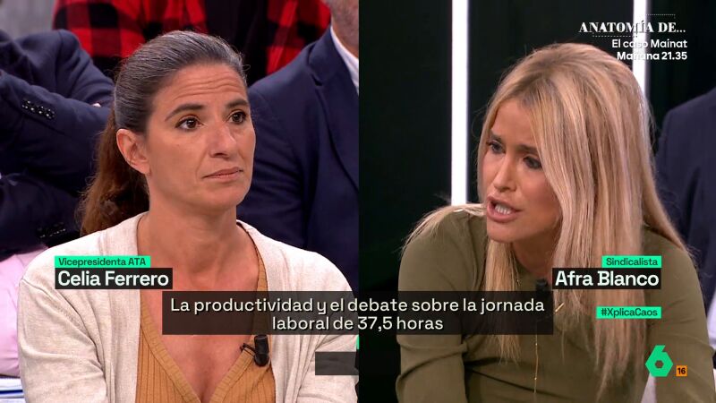 "El show de Afra Blanco": la reacción de Gonzalo Bernardos tras su reflexión sobre la reducción de jornada