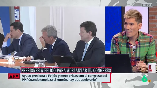 Juanma Romero analiza el debate interno sobre adelantar el congreso del PP: "Se hace más visible la falta de una alternativa y de un proyecto en el PP" Juanma Romero analiza el debate interno sobre adelantar el congreso del PP: "Se hace más visible la falta de una alternativa y de un proyecto en el PP"