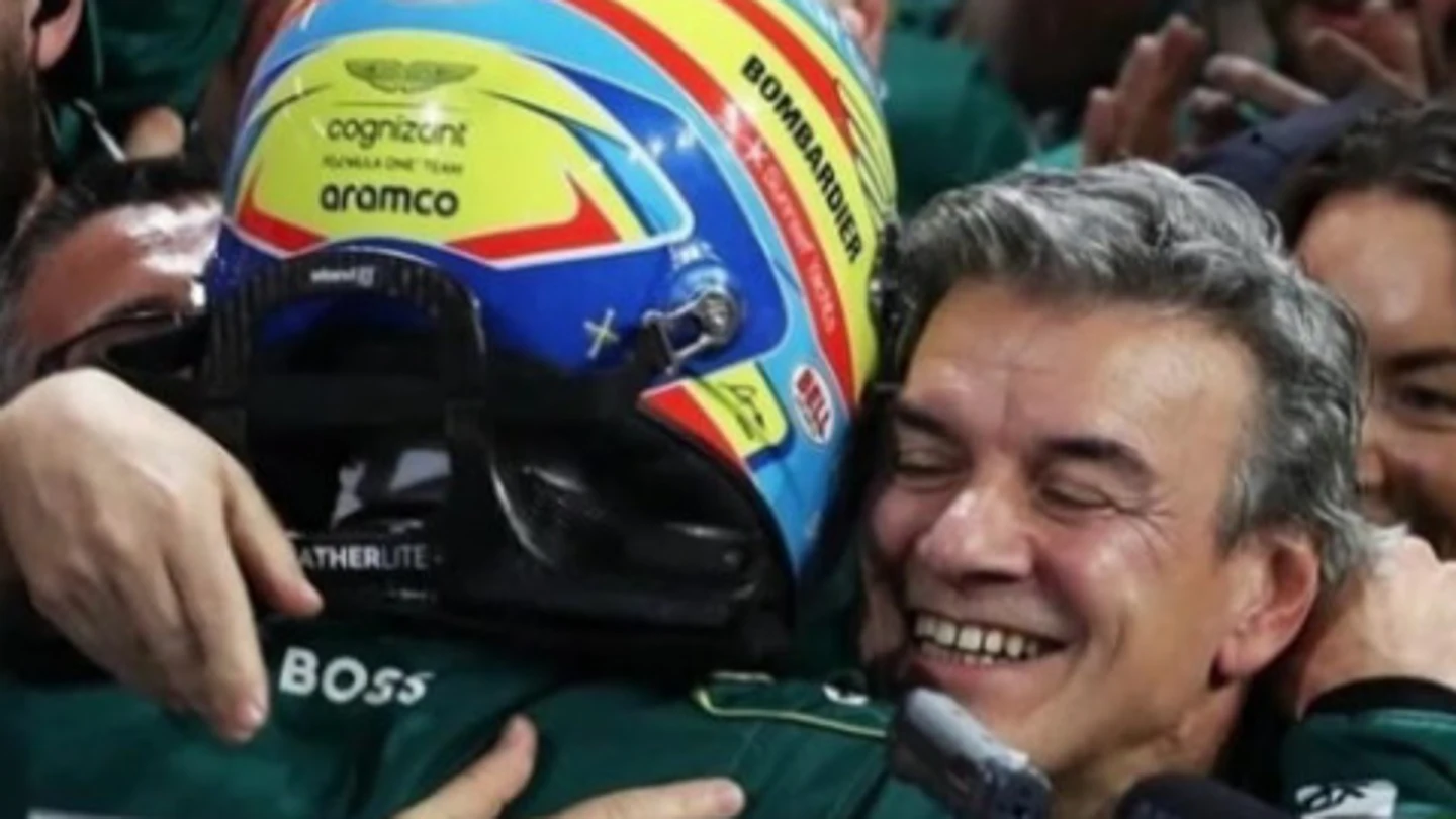 Fernando Alonso y su fisio Fernando Alonso y su fisio
