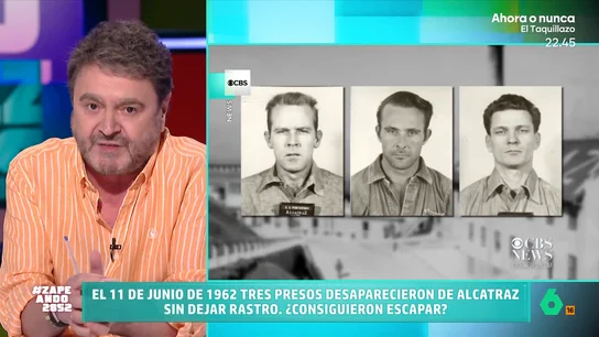 Una balsa de chubasqueros y peleles con pelo humano: Paco Jiménez recuerda la mítica fuga de Alcatraz de Frank Morris y los Anglin Paco Jiménez analiza los detalles más curiosos de Alcatraz, la cárcel más famosa de la historia que ahora quiere reabrir Trump. En este vídeo, recuerda la mítica fuga que pone a prueba el mito de que era imposible escapar de la prisión.