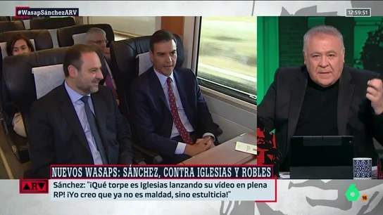 Ferreras, sobre los mensajes entre Sánchez y Ábalos: "Me han parecido hasta suaves, son de Disney, estos en Juego de Tronos no entran" Ferreras, sobre los mensajes entre Sánchez y Ábalos: "Me han parecido hasta suaves, son de Disney, estos en Juego de Tronos no entran"
