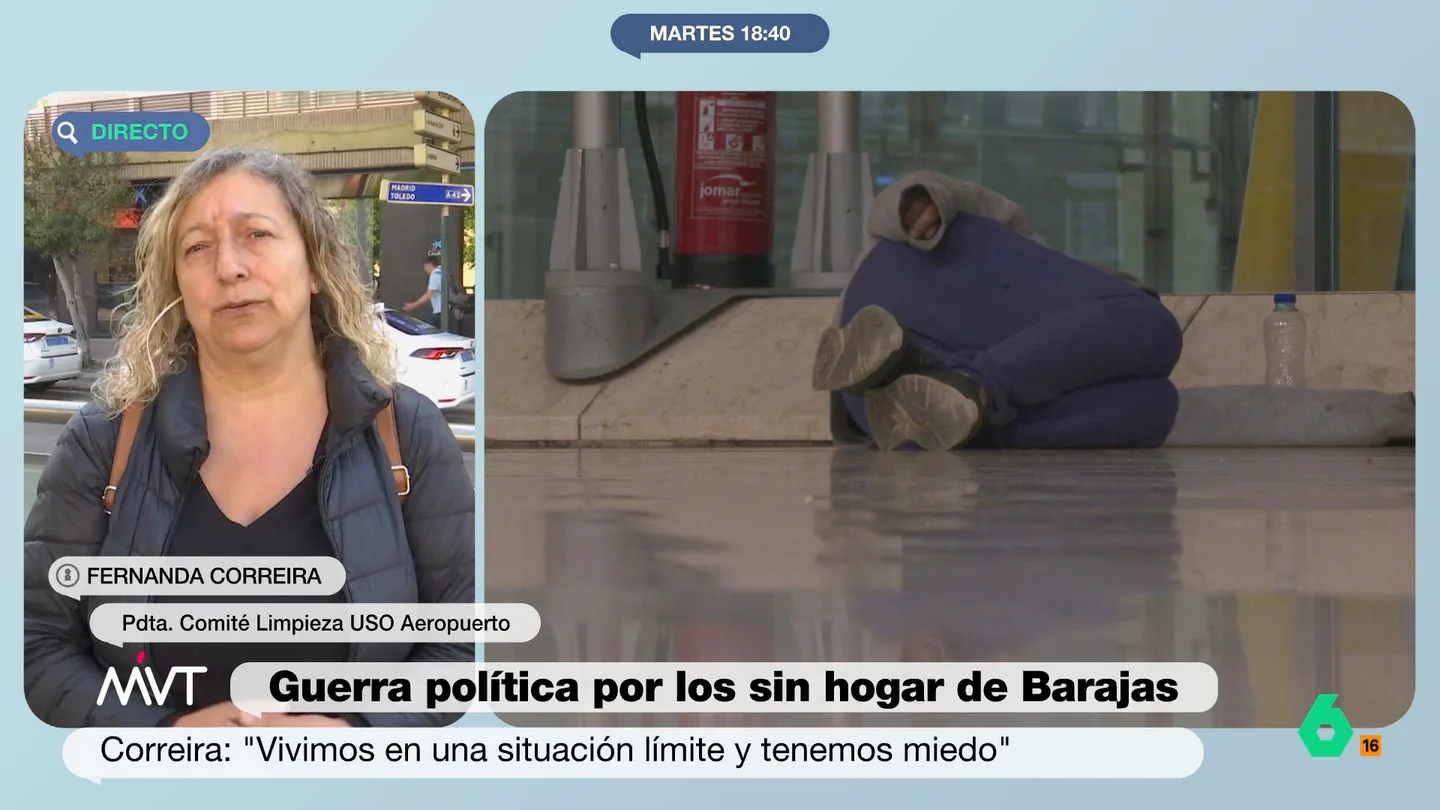Los trabajadores de Barajas denuncian insultos y agresiones: "Necesitamos un protocolo. El aeropuerto no puede ser un albergue" Los trabajadores de Barajas denuncian insultos y agresiones: "Necesitamos un protocolo. El aeropuerto no puede ser un albergue"