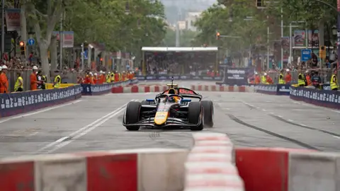 Un monoplaza durante la celebración del Formula 1 Live Barcelona Road Show, en el Paseo de Gràcia, a 19 de junio de 2024, en Barcelona, Catalunya (España) Un monoplaza durante la celebración del Formula 1 Live Barcelona Road Show, en el Paseo de Gràcia, a 19 de junio de 2024, en Barcelona, Catalunya (España).
