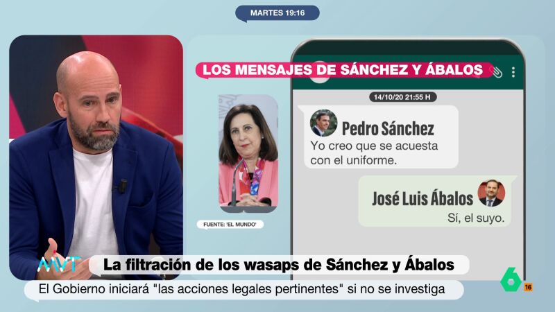Gonzalo Miró: "Es muy peligroso para la democracia que se filtren mensajes privados del presidente del Gobierno y no pase nada"