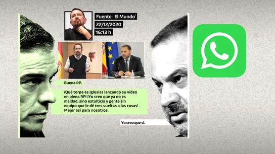 Mensajes de Sánchez y Ábalos sobre Pablo Iglesias Mensajes de Sánchez y Ábalos sobre Pablo Iglesias