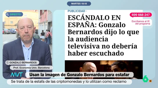 Gonzalo Bernardos: "La gente quiere vivir muy bien y sin trabajar. Señores, invirtiendo, uno no se hace millonario" Gonzalo Bernardos: "La gente quiere vivir muy bien y sin trabajar. Señores, invirtiendo, uno no se hace millonario"