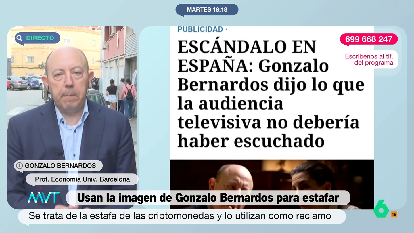 Gonzalo Bernardos: "La gente quiere vivir muy bien y sin trabajar. Señores, invirtiendo, uno no se hace millonario" Gonzalo Bernardos: "La gente quiere vivir muy bien y sin trabajar. Señores, invirtiendo, uno no se hace millonario"