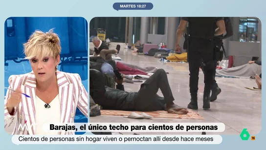 MVT Cristina Pardo, sobre la crisis por las personas sin hogar en Barajas: "Dicen que pasan miedo, yo sí veo un problema de seguridad" MVT Cristina Pardo, sobre la crisis por las personas sin hogar en Barajas: "Dicen que pasan miedo, yo sí veo un problema de seguridad"