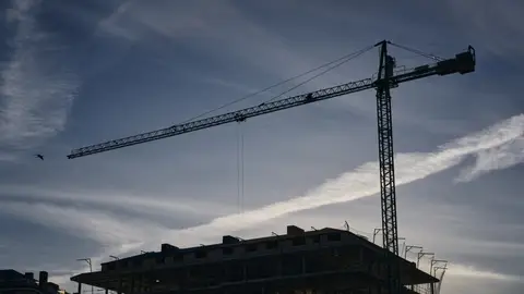 Imagen de archivo de la construcción de una vivienda en Galicia. Imagen de archivo de la construcción de una vivienda en Galicia.