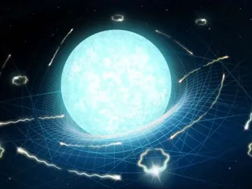 Estrella de neutrones evaporándose lentamente a través de una radiación similar a la de Hawking Estrella de neutrones evaporándose lentamente a través de una radiación similar a la de Hawking
