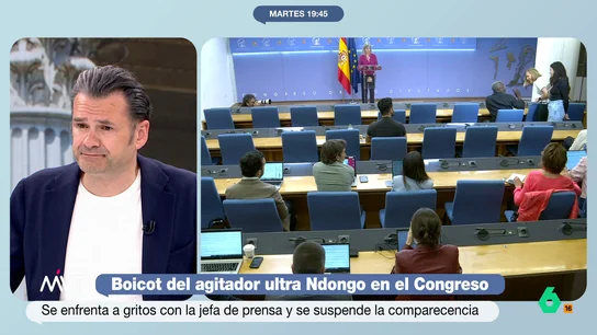 MVT: Iñaki López, sobre los agitadores ultras como Ndongo: "Esta gente a veces te acosan, te persiguen o te provocan para lograr determinadas reacciones" MVT: Iñaki López, sobre los agitadores ultras como Ndongo: "Esta gente a veces te acosan, te persiguen o te provocan para lograr determinadas reacciones"
