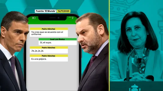 Mensajes entre Sánchez y Ábalos sobre la ministra Robles Mensajes entre Sánchez y Ábalos sobre la ministra Robles