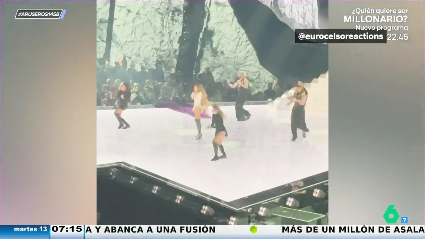 Este es el ensayo de Melody cantando 'Esa diva' horas antes de actuar en la semifinal de Eurovisión Este es el ensayo de Melody cantando 'Esa diva' horas antes de actuar en la semifinal de Eurovisión