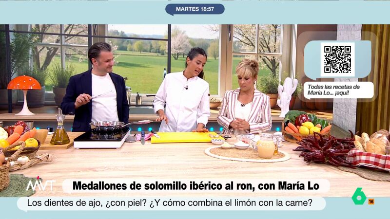 Iñaki López alucina con los medallones de solomillo que cocina María Lo: "Me los untaba por el cuerpo"