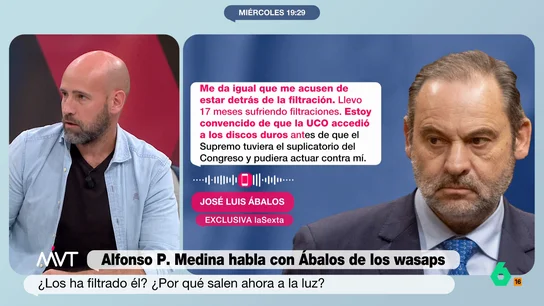 Gonzalo Miró, a Ábalos: "Vas de líder socialista y al final te vas a convertir en abanderado de la derecha" Gonzalo Miró deja una contundente reflexión sobre la teoría que dice que los mensajes entre Ábalos y Pedro Sánchez habrían sido filtrados por el exministro: "¿Pero qué pretende? ¿Qué fuma?".