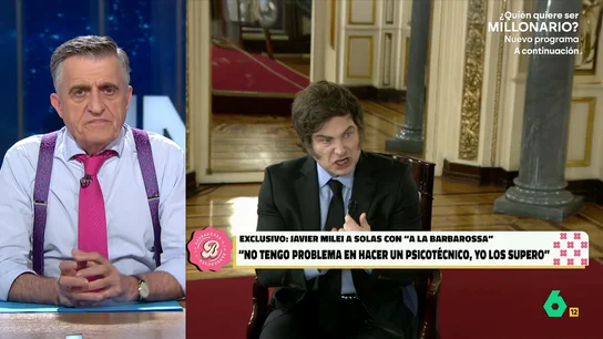 Wyoming, al oír a Milei decir que "supero los psicotécnicos": "No estará capacitado para conducir un país, pero sí un Skoda Fabia" Wyoming y Cristina Gallego analizan en este vídeo la "reveladora" entrevista de Javier Milei en la que acusó a los periodistas de mentir sobre él al tildarle, entre otras cosas, de zoofílico, misógino, homófobo o nazi.