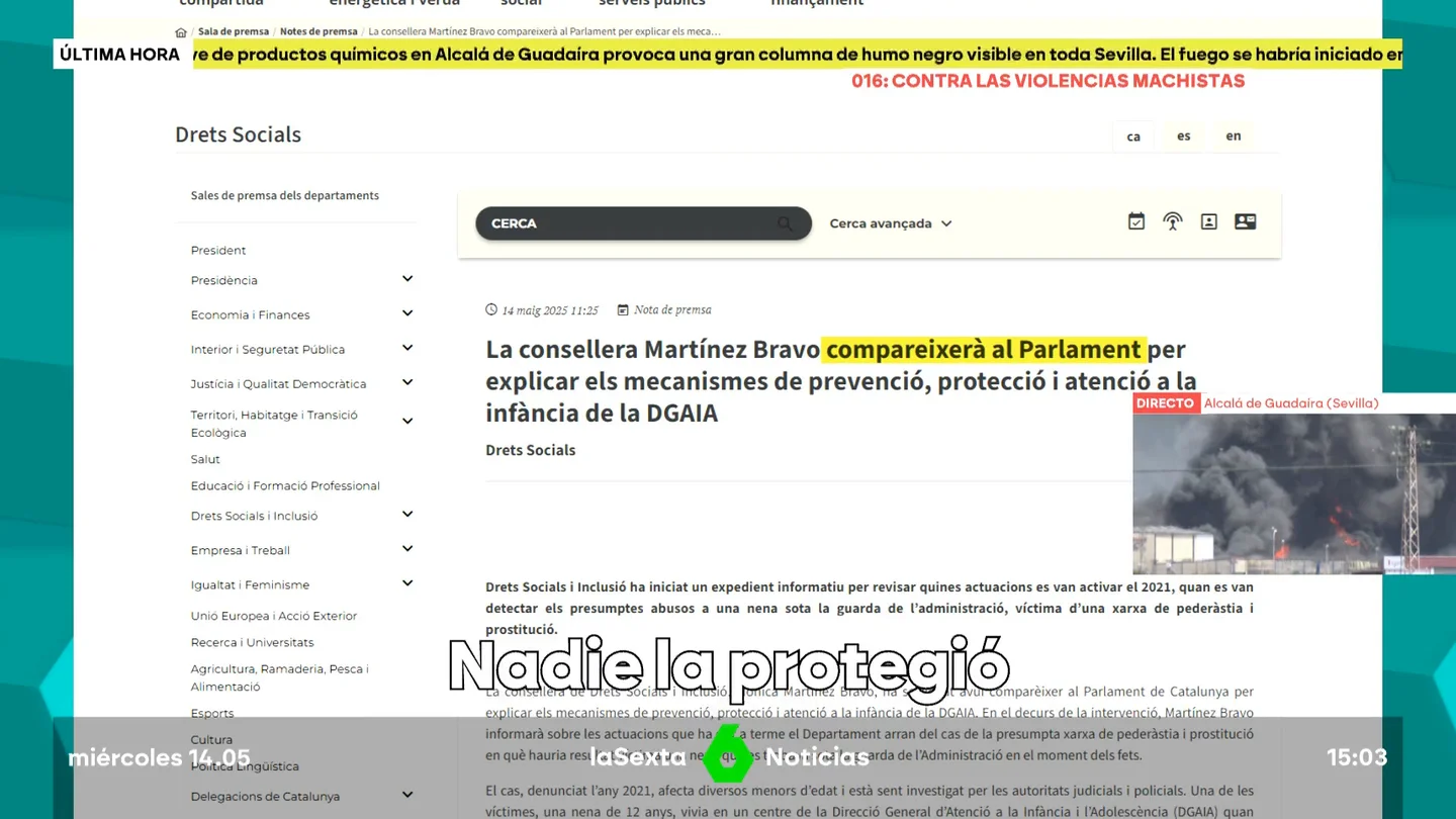 La Generalitat, en el punto de mira: la menor abusada por el 'Pelicot catalán' estaba bajo su custodia La Generalitat, en el punto de mira: la menor abusada por el 'Pelicot catalán' estaba bajo su custodia