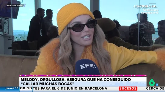 Melody responde tajante a pocos días de Eurovisión: "He callado muchas bocas que hacían falta callar" Melody responde tajante a pocos días de Eurovisión: "He callado muchas bocas que hacían falta callar"