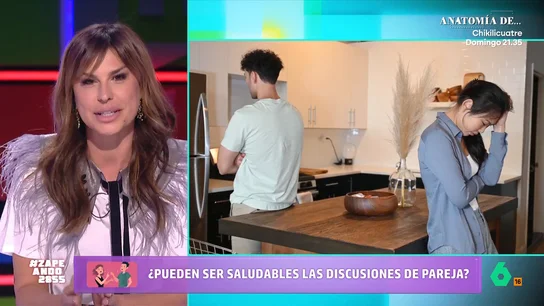 ¿Son las discusiones de pareja sanas para una relación? Raquel Perera destaca la importancia de "aprender a discutir" Raquel Perera habla en este vídeo sobre el tópico de que las discusiones de pareja son saludables. En este sentido señala que son normales y que a veces incluso son una forma "de ajustar, conocerse mejor y crecer en la pareja".