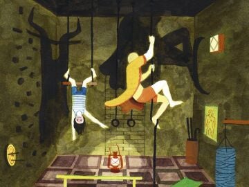 Detalle de una de las páginas de 'El rey medusa', de Brecht Evens