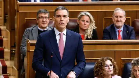 El presidente del Gobierno, Pedro Sánchez, durante la sesión de control al Ejecutivo El presidente del Gobierno, Pedro Sánchez, durante la sesión de control al Ejecutivo