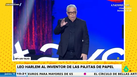 Leo Harlem, al inventor de las pajitas de papel: "¡Le tengo unas ganas!" Leo Harlem, al inventor de las pajitas de papel: "¡Le tengo unas ganas!"