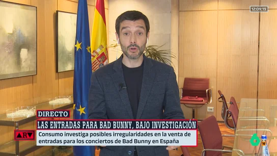 Bustinduy, sobre los posibles recargos ilícitos en la venta de entradas tras la polémica con Bad Bunny: "Esto se va a acabar" Bustinduy, sobre los posibles recargos ilícitos en la venta de entradas tras la polémica con Bad Bunny: "Esto se va a acabar"