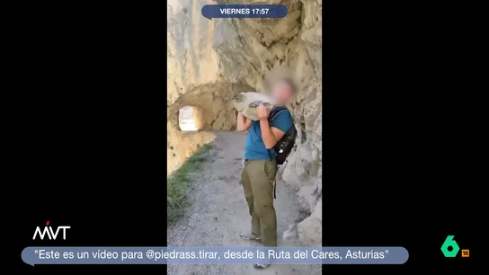 Polémica por lanzar una piedra en Picos de Europa: puede caerle una multa de hasta 200.000 euros Polémica por lanzar una piedra en Picos de Europa: puede caerle una multa de hasta 200.000 euros