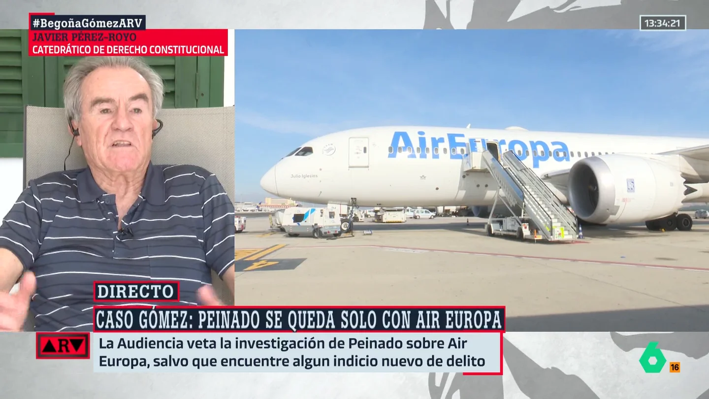 Pérez-Royo, sobre Air Europa Pérez-Royo, sobre Air Europa